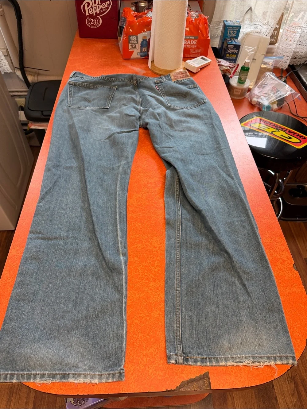 Levi's Men's Relaxed Wide-Leg Jeans in Light Blue